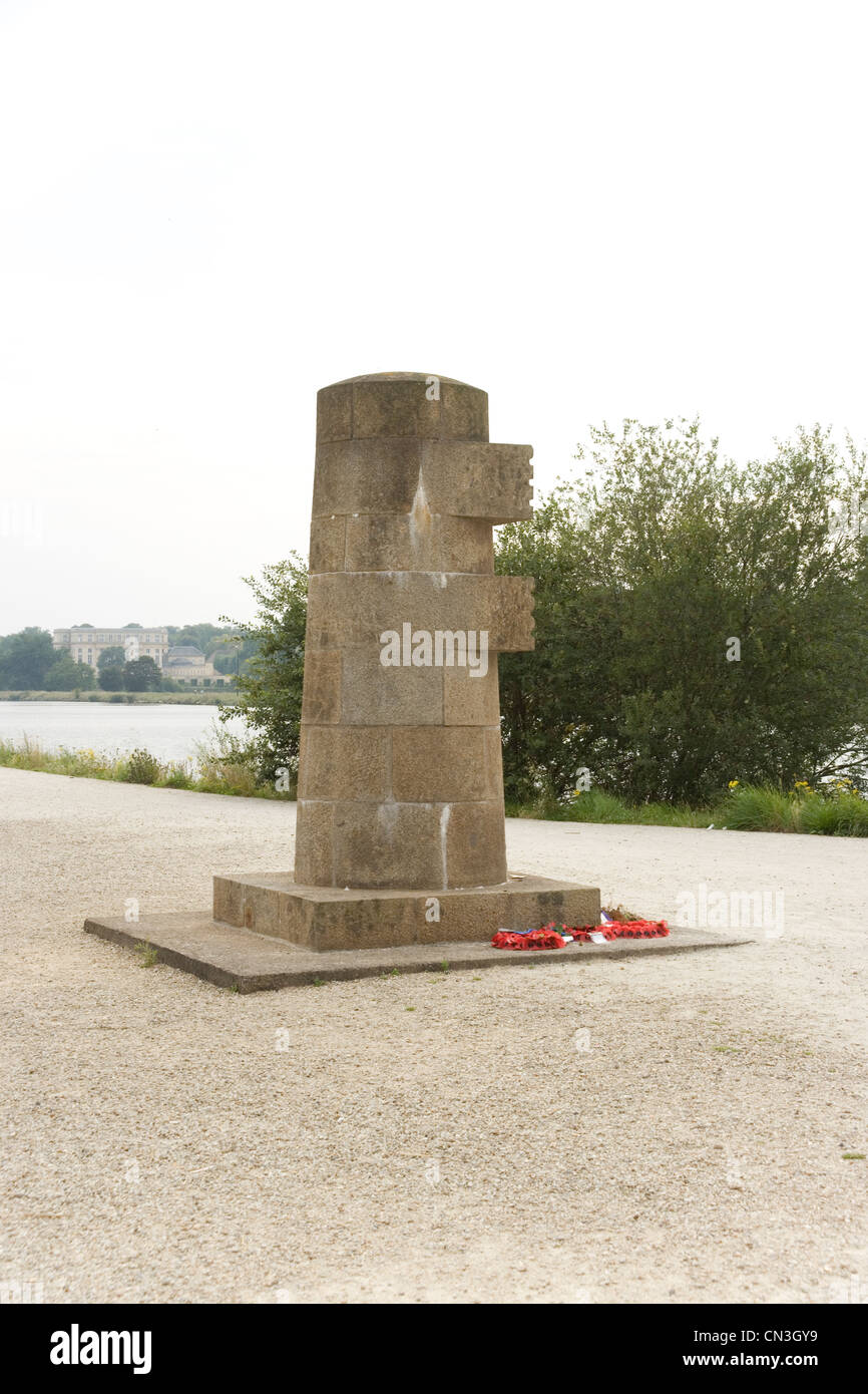 Liberation Memorial at Pegasus Bridge marking the landing of British