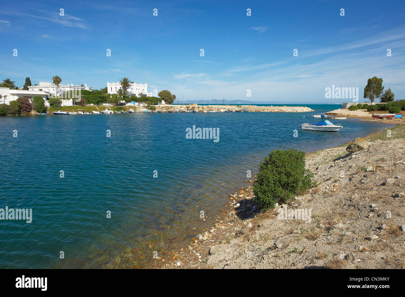 Tunisia, archeological site of Carthage listed as World Heritage by UNESCO, the war Punic port