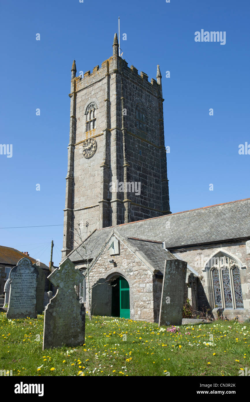 Paul Parish Church in Cornwall UK. Stock Photo