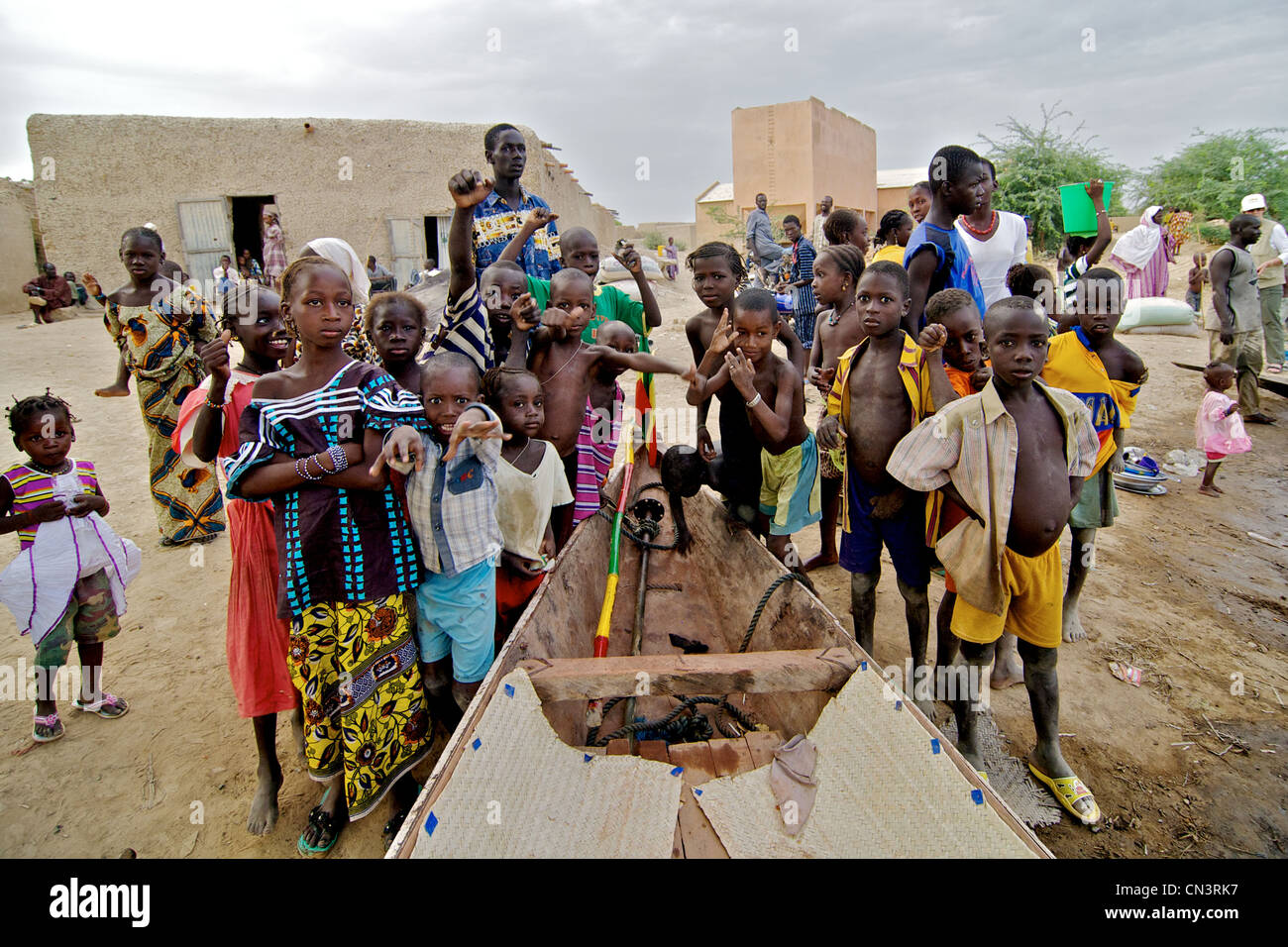 Children in Mopti, Mali. Stock Photo
