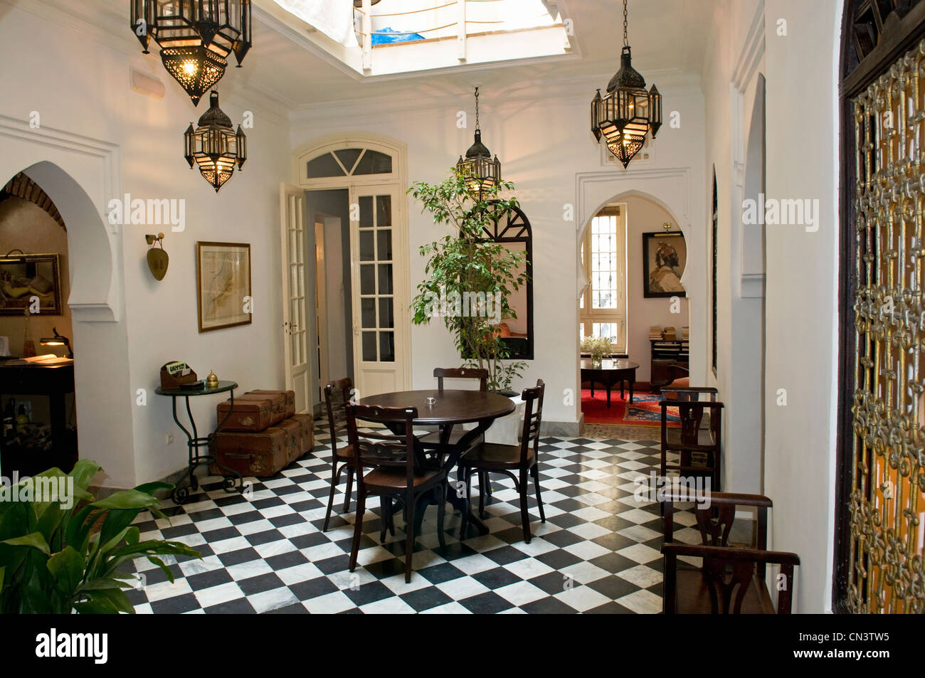 Morocco, Tangier Tetouan Region, Tangier, La Tangerina Hotel Stock