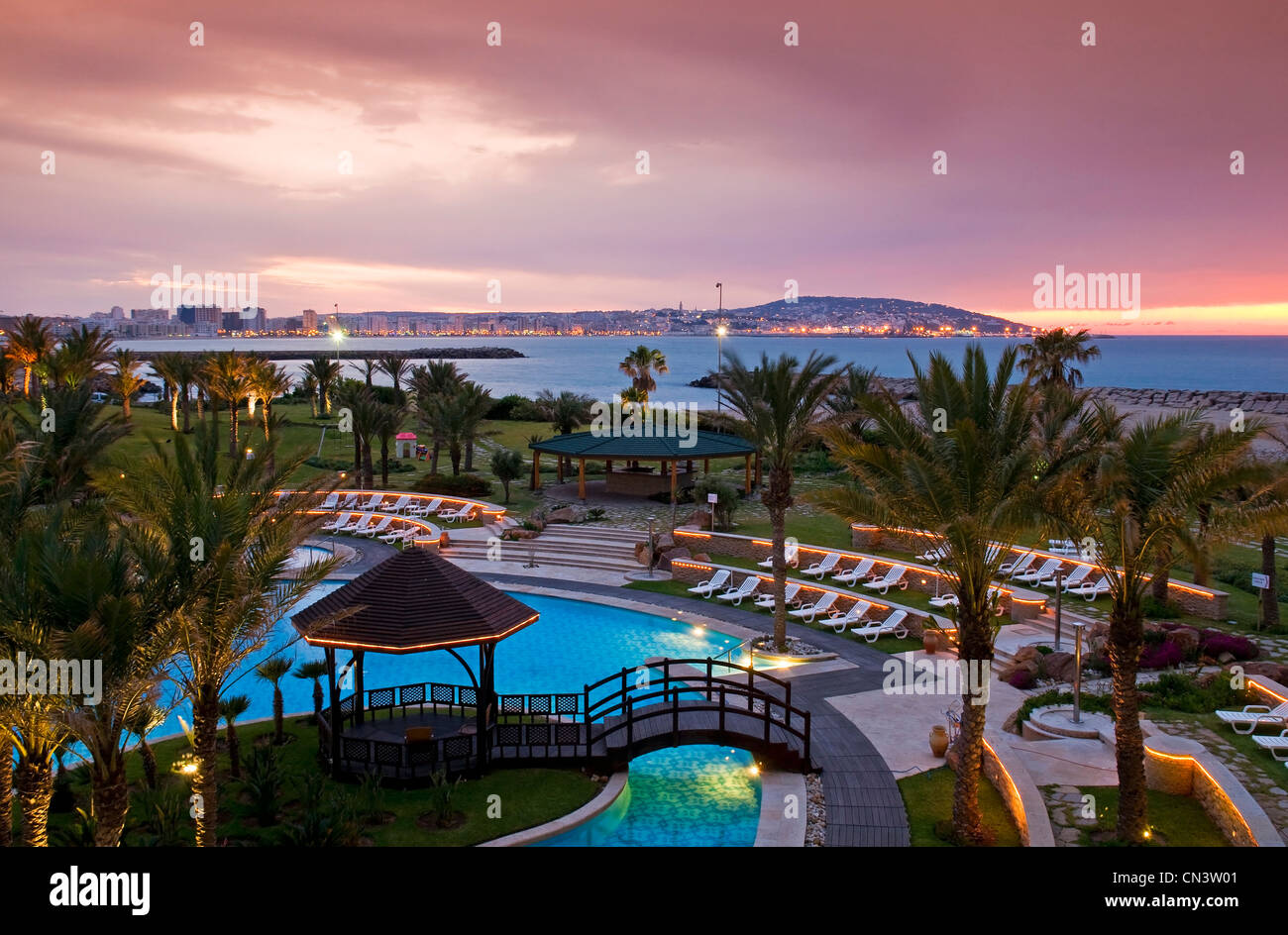 Morocco, Tangier Tetouan Region, overview of Tangier Stock Photo Alamy