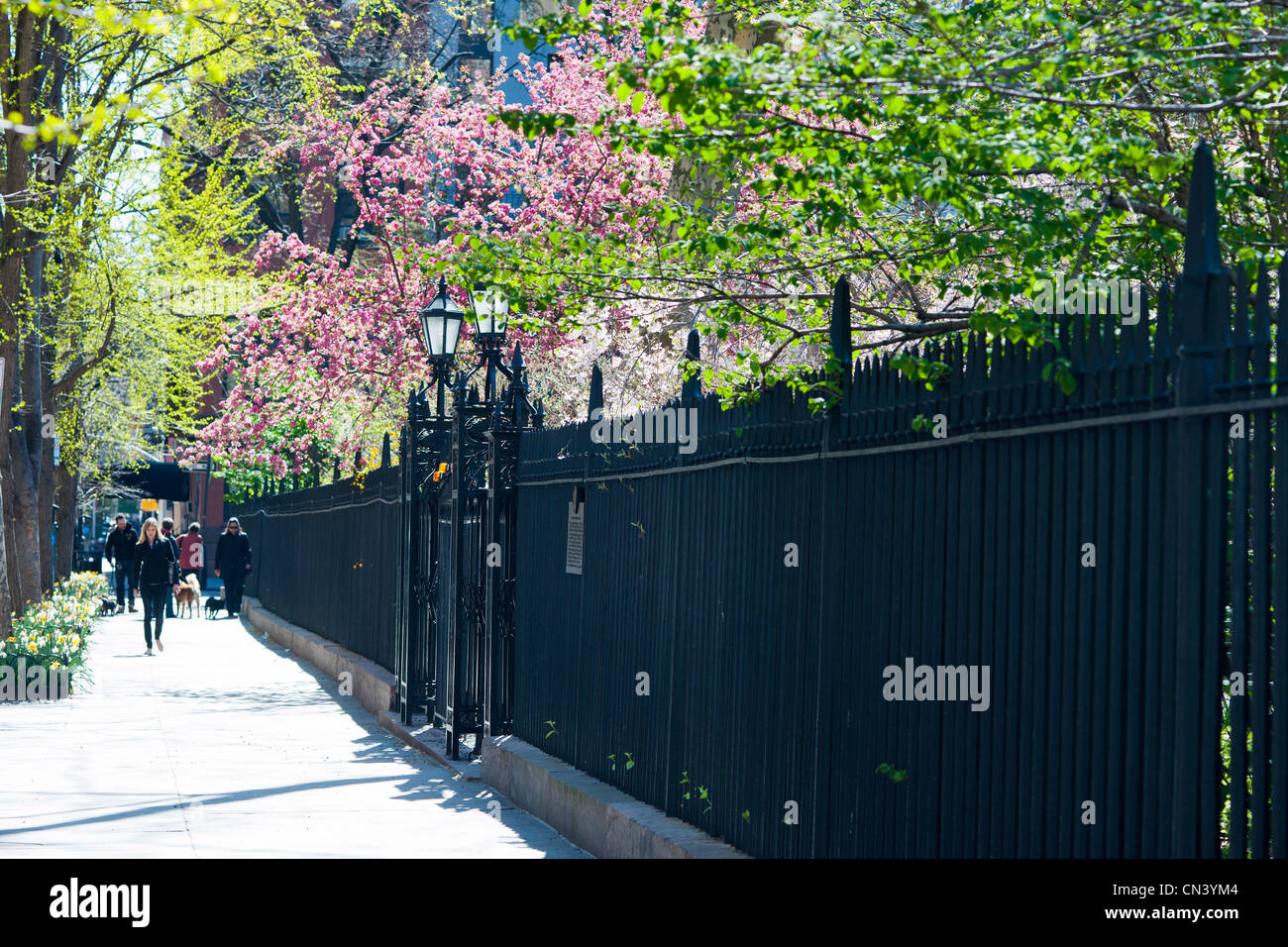 Scenes in and around the Gramercy Park neighborhood in New York. (© Richard B. Levine) Stock Photo