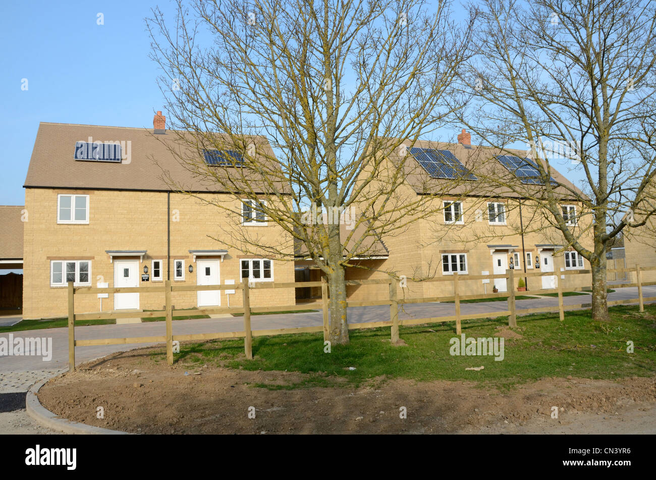 Brand new housing association properties hires stock photography and