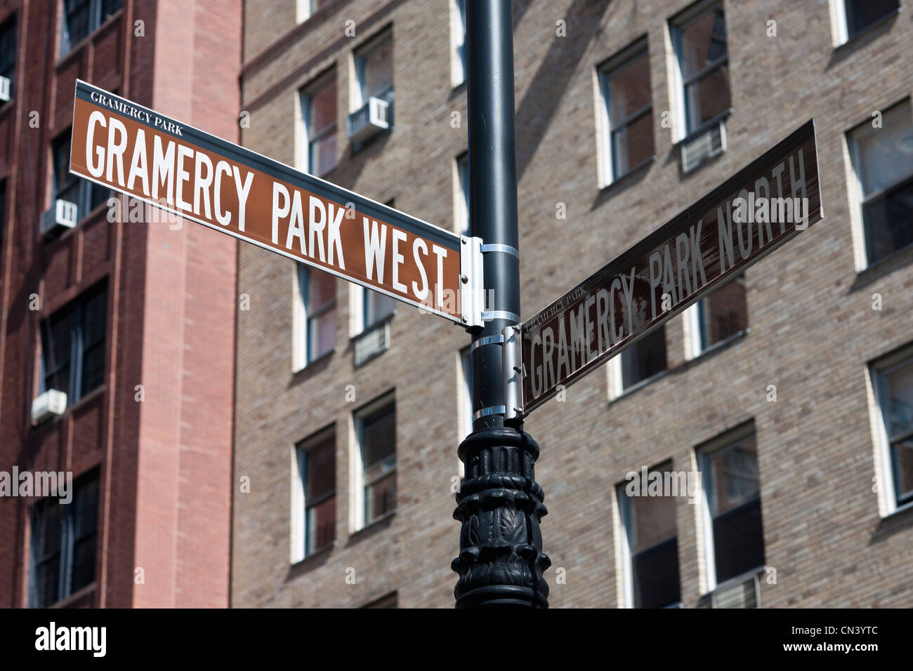 Scenes in and around the Gramercy Park neighborhood in New York. (© Richard B. Levine) Stock Photo