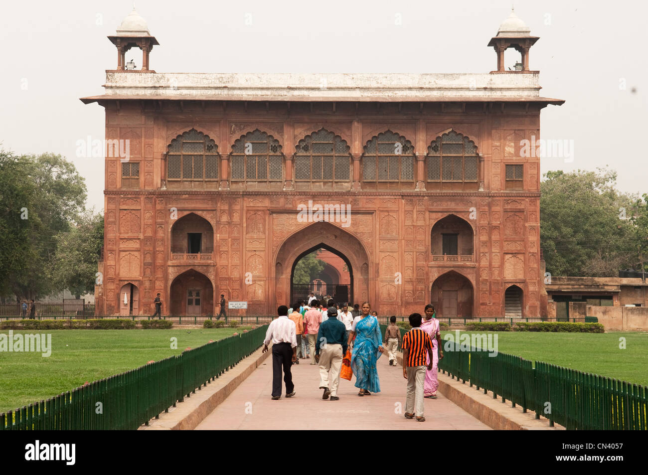 Naubat Khan or Naqqar Khana, The Drum House at the Red Fort, Delhi, Architecture in India Stock Photo