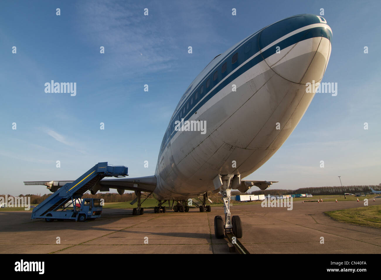 decommissioned 747 at Bruntingthorpe proving ground Stock Photo