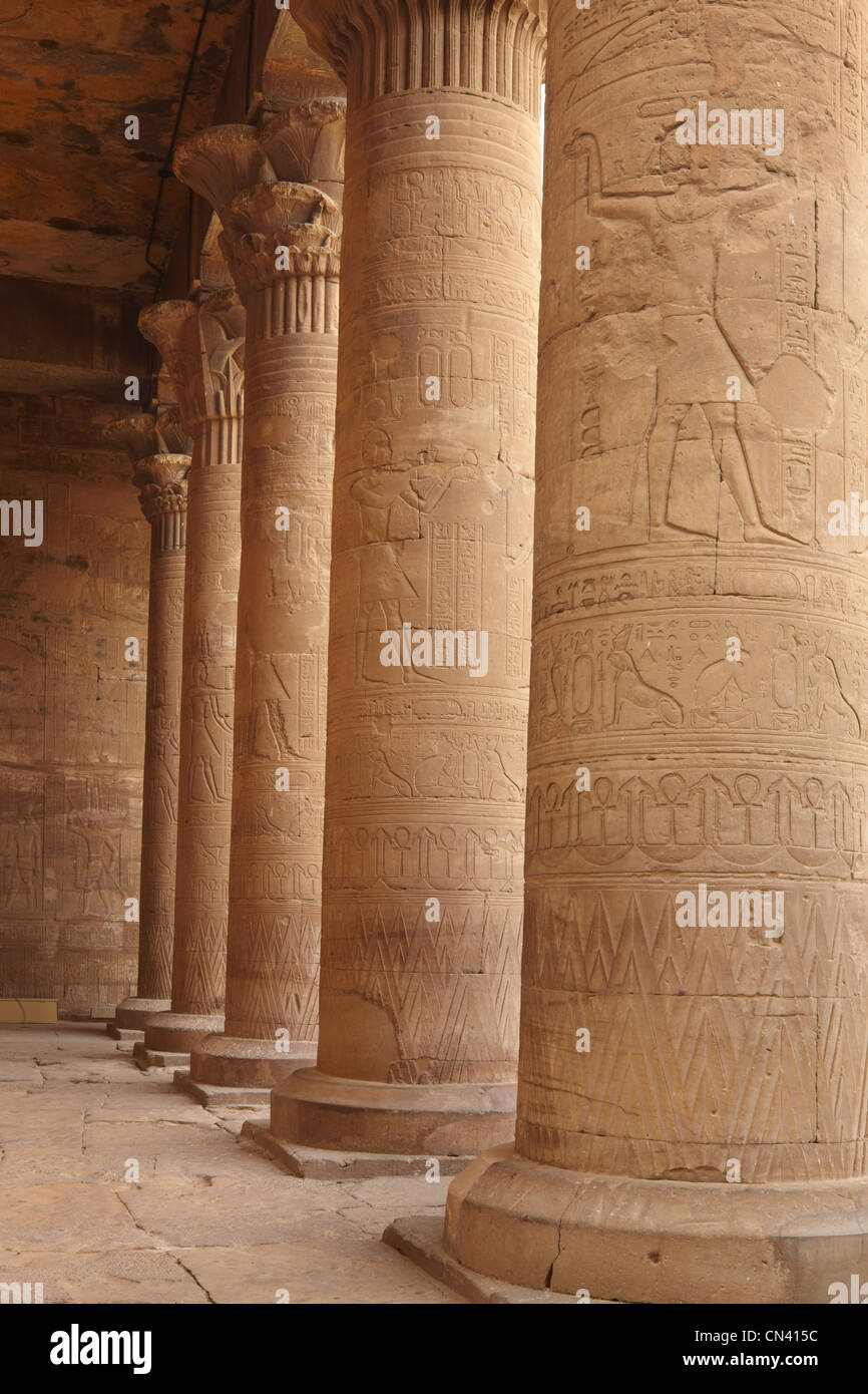 Egypt - Edfu, Temple of Horus Stock Photo