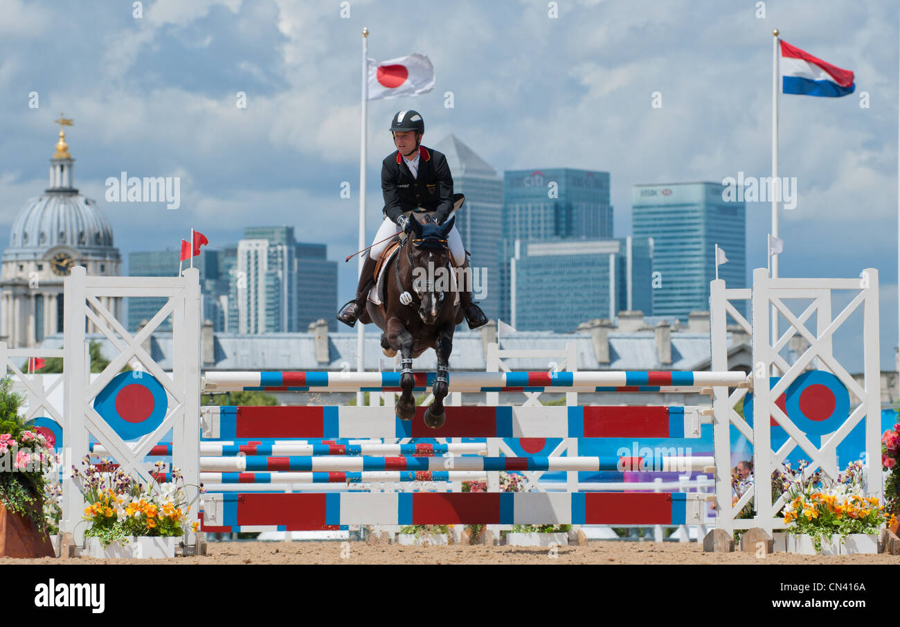 Michael Jung and River of Joy Olympic Eventing Test Event Horse