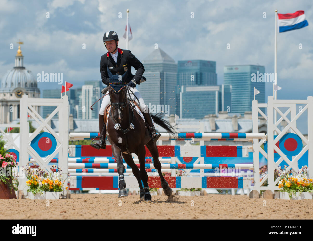 Michael Jung and River of Joy Olympic Eventing Test Event Horse