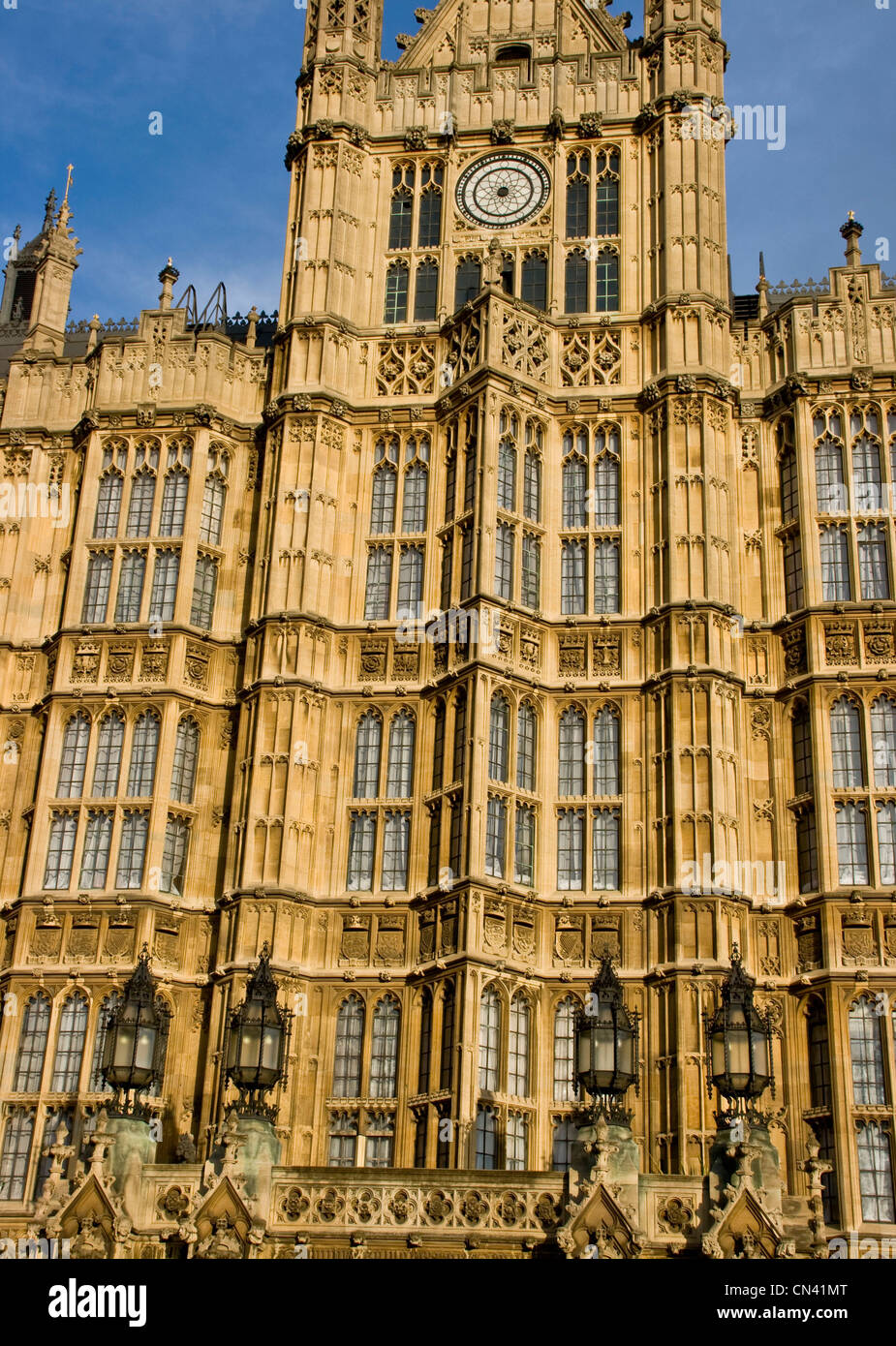 Gothic revival architecture Houses of Parliament grade 1 listed UNESCO  world heritage site and seat of British government London Stock Photo -  Alamy, image size:925x1390