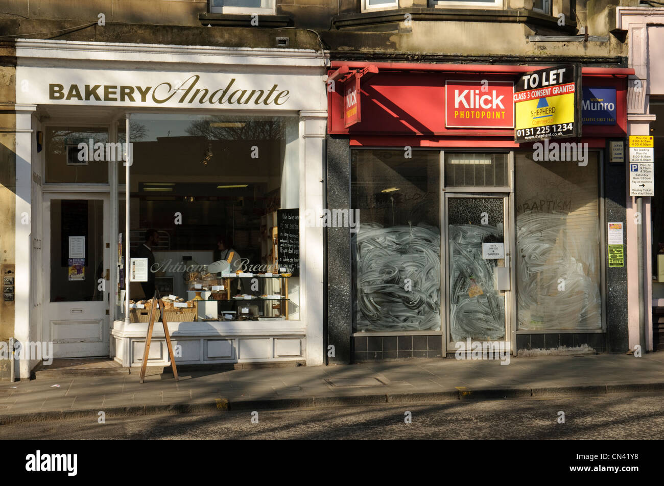 Shops in Morningside Road, Edinburgh Stock Photo Alamy