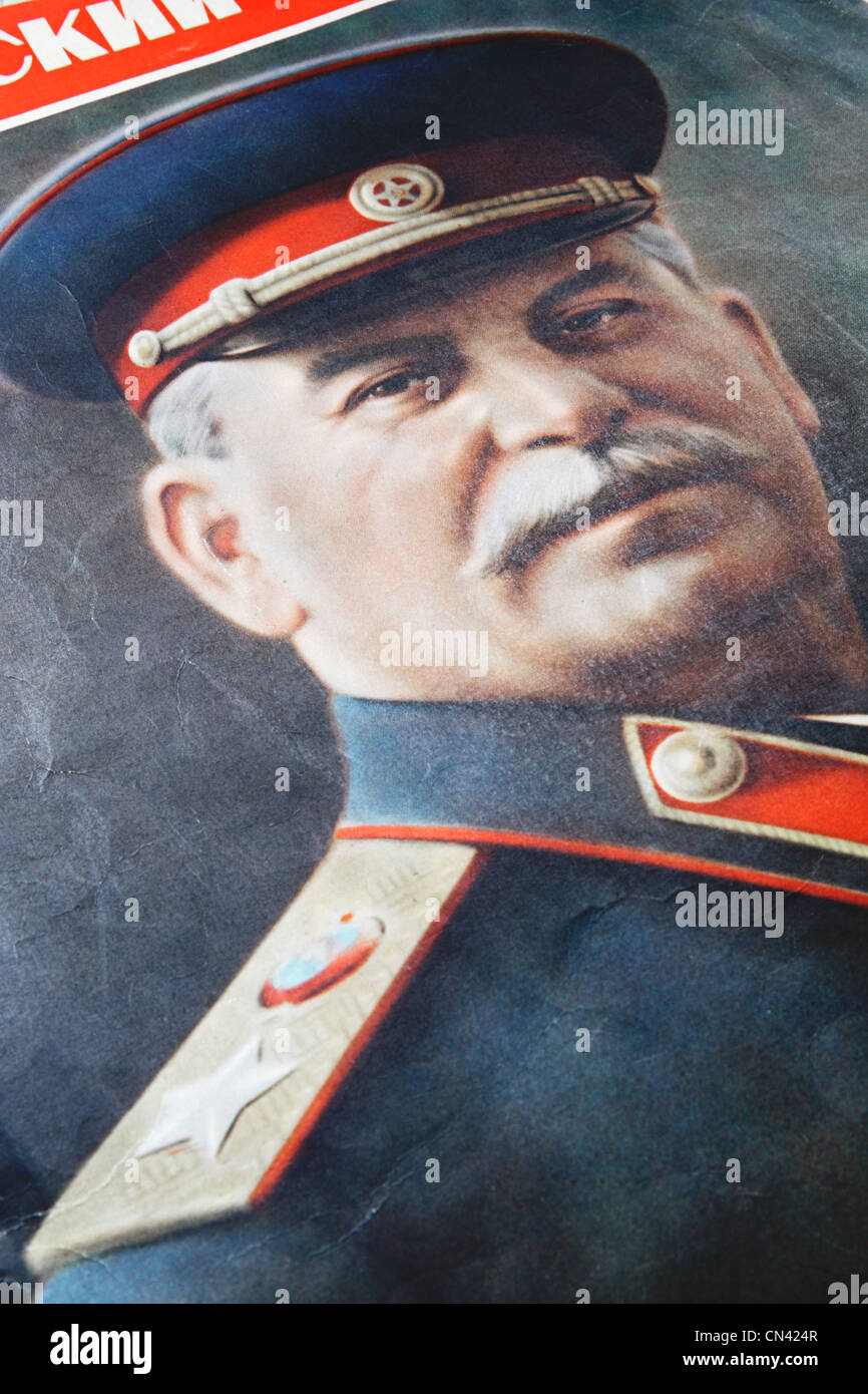Portrait Of Joseph Stalin On The Cover Of The Magazine Soviet Union 1953 Stock Photo Alamy