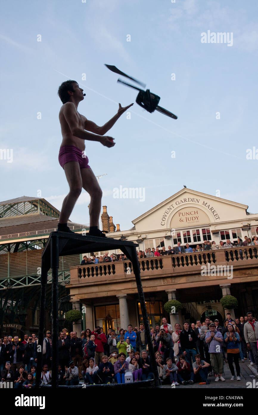Dangerous Juggling Stock Photo