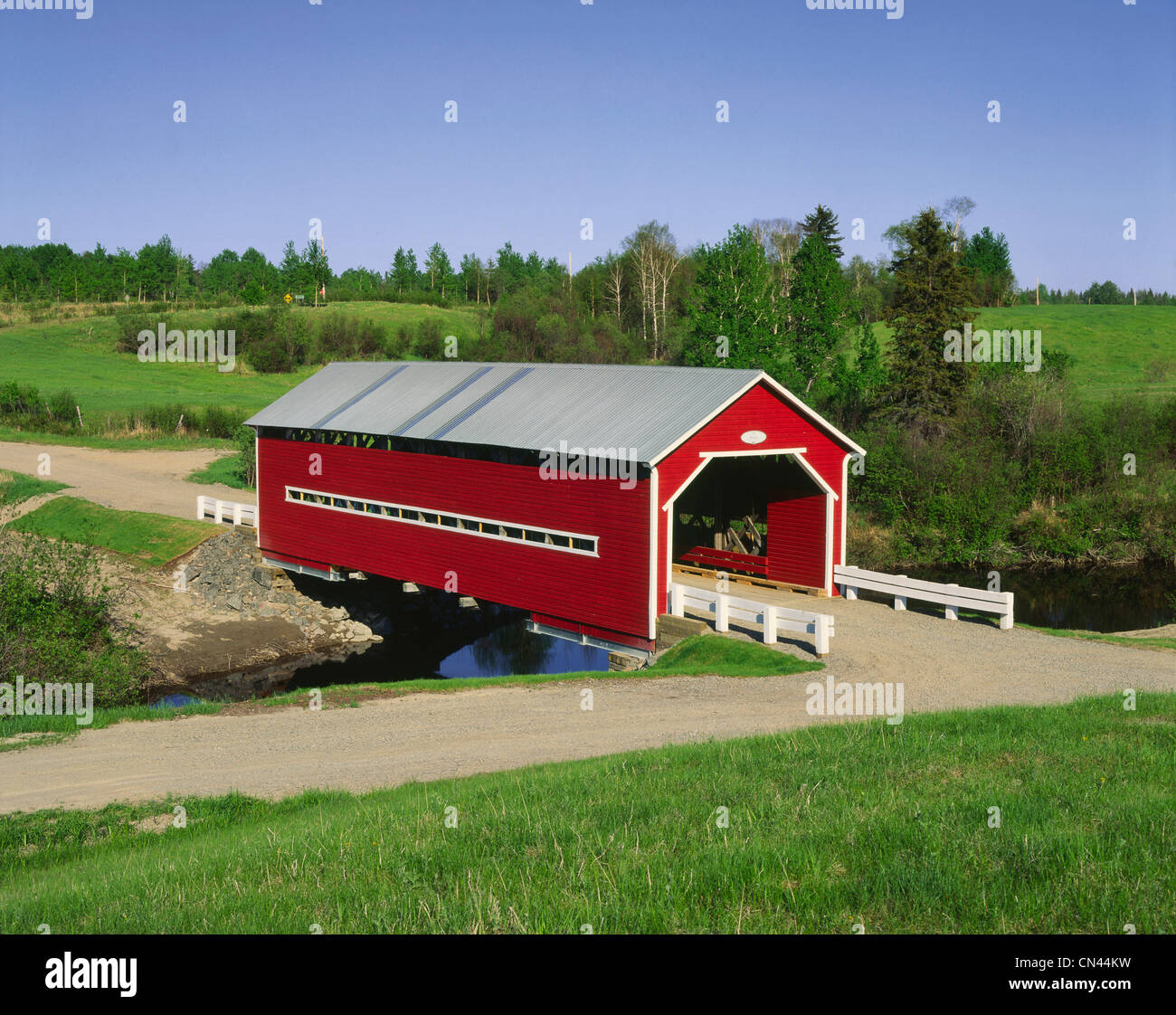 Red Covered Bridge, SainteJeanned'Arc, Saguenay LacSaintJean Region