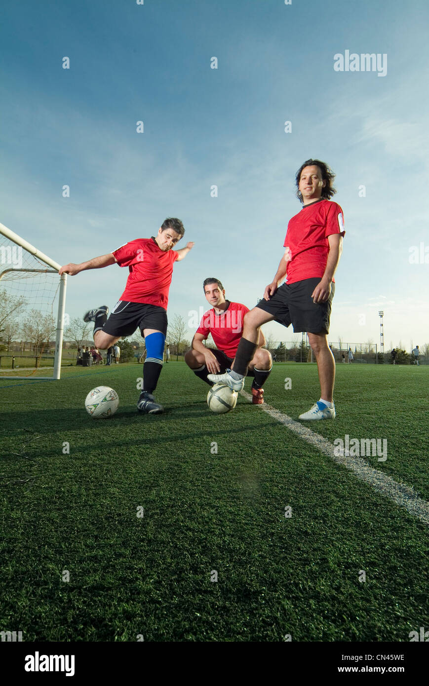Portrait of Soccer Players, Montreal, Quebec Stock Photo Alamy
