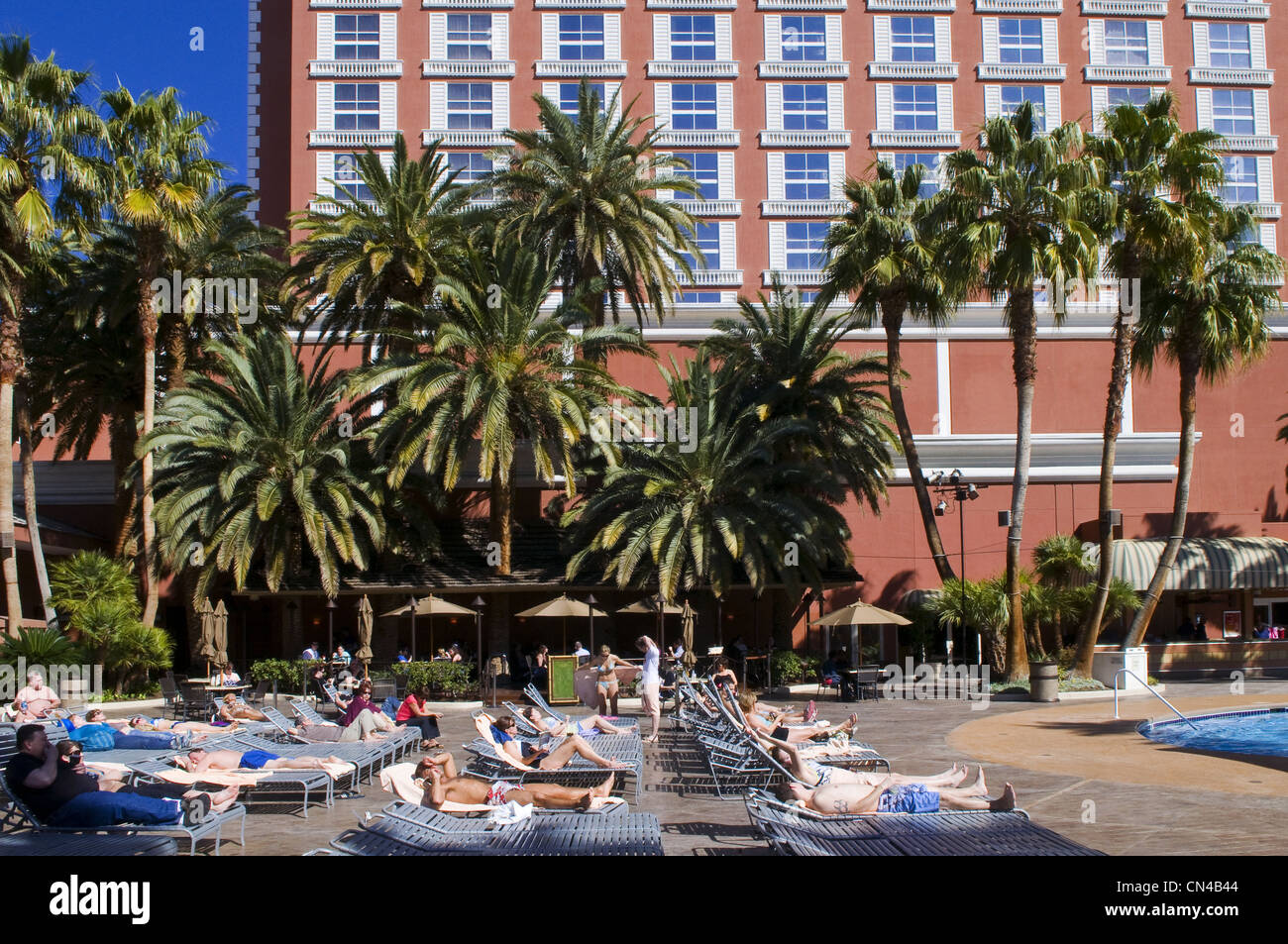 United Statess, Nevada, Las Vegas, Treasure Island casino resort hotel Stock Photo