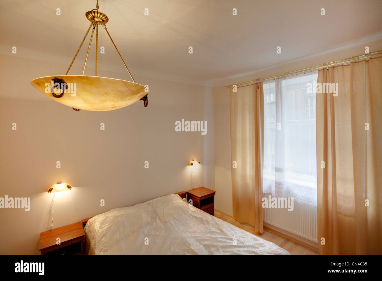 Modern bedroom interior Stock Photo