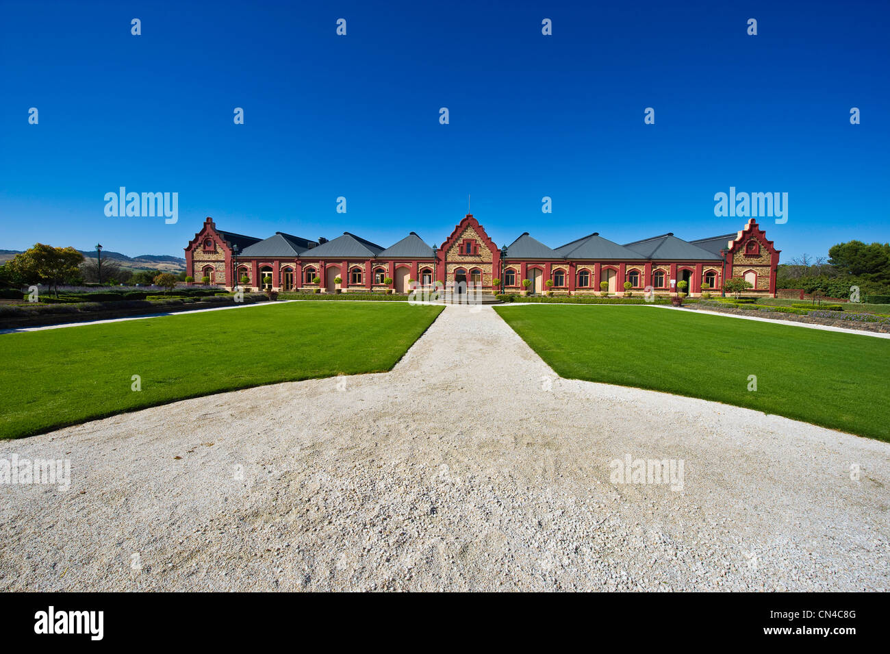Australia, South Australia, Barrossa valley, Château Tanunda winery established in 1890, one of the most famous winery of the Stock Photo