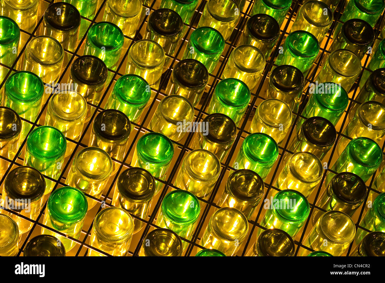 Australia, South Australia, Adelaide, National Wine Centre of Australia, bottles exhibition