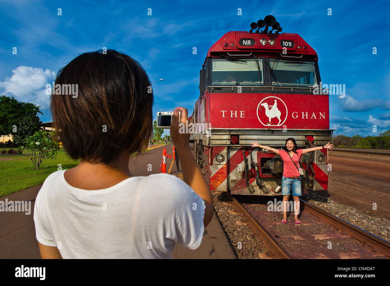 Australia, Northern Territory, Darwin, railway station, Ghan departure