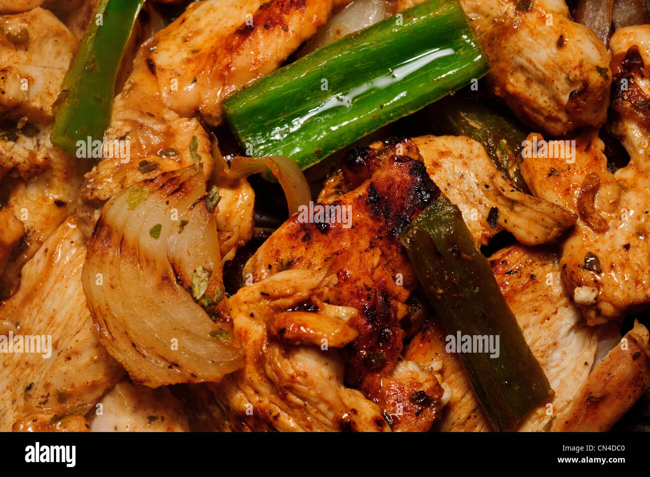 Chicken and vegetable dish Stock Photo