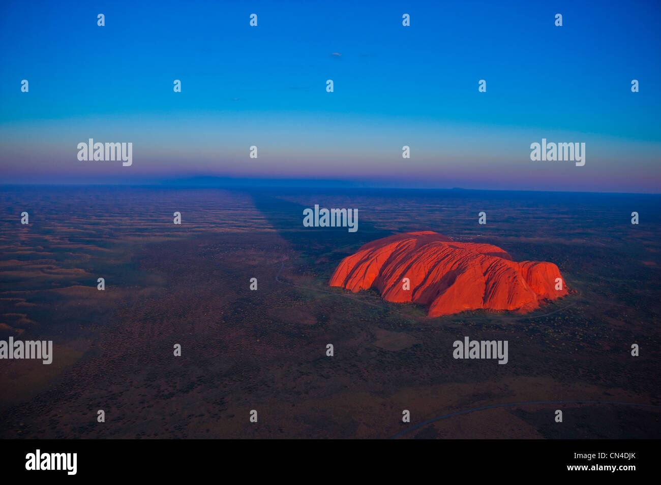 Australia, Northern Territory, Uluru-Kata Tjuta National Park listed as World Heritage by UNESCO, Ayers Rock or Uluru , Stock Photo