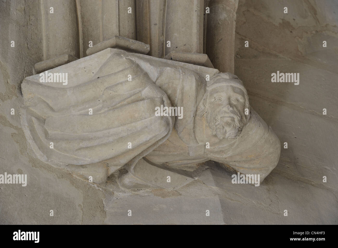 France, Val de Marne, Vincennes, Chateau de Vincennes, the dungeon, the Children's room on the third floor, console or tail Stock Photo