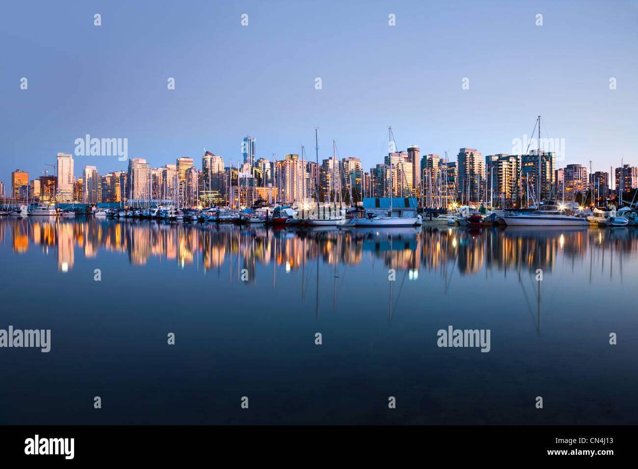 Vancouver skyline from Stanley Park Stock Photo - Alamy