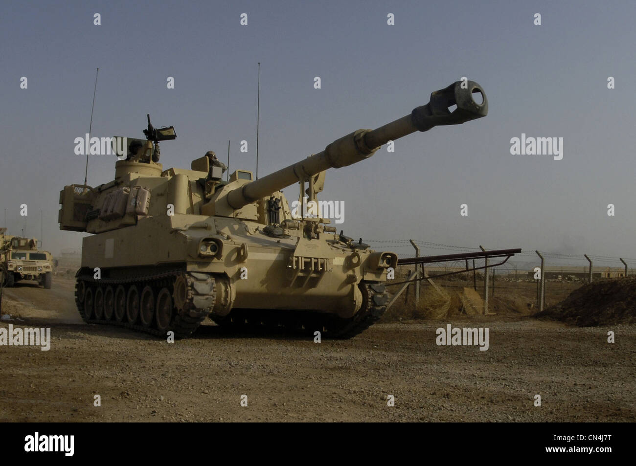 M109-A6 Howitzer tank Stock Photo