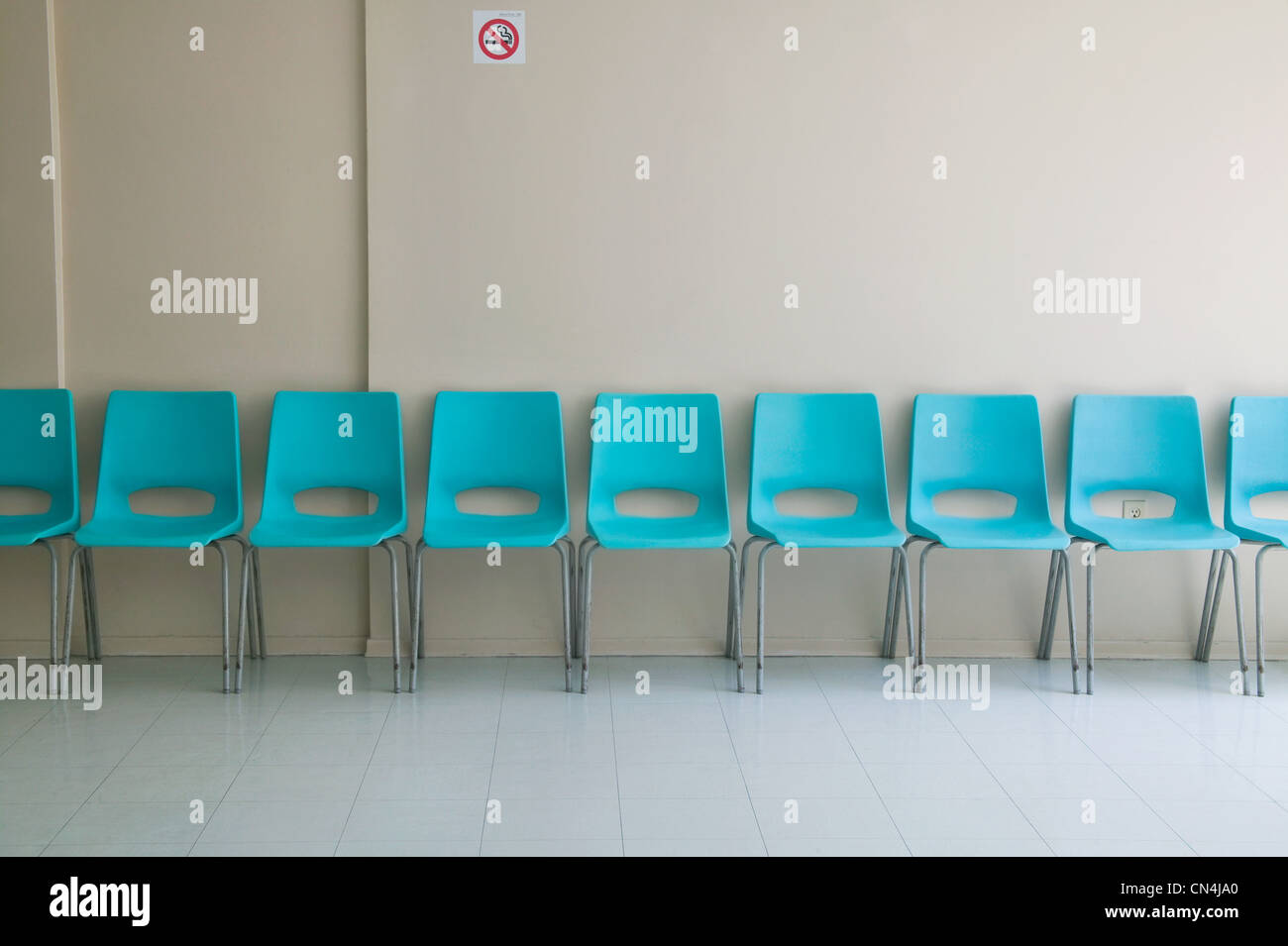 Row Of Plastic Chairs Stock Photo 47430712 Alamy