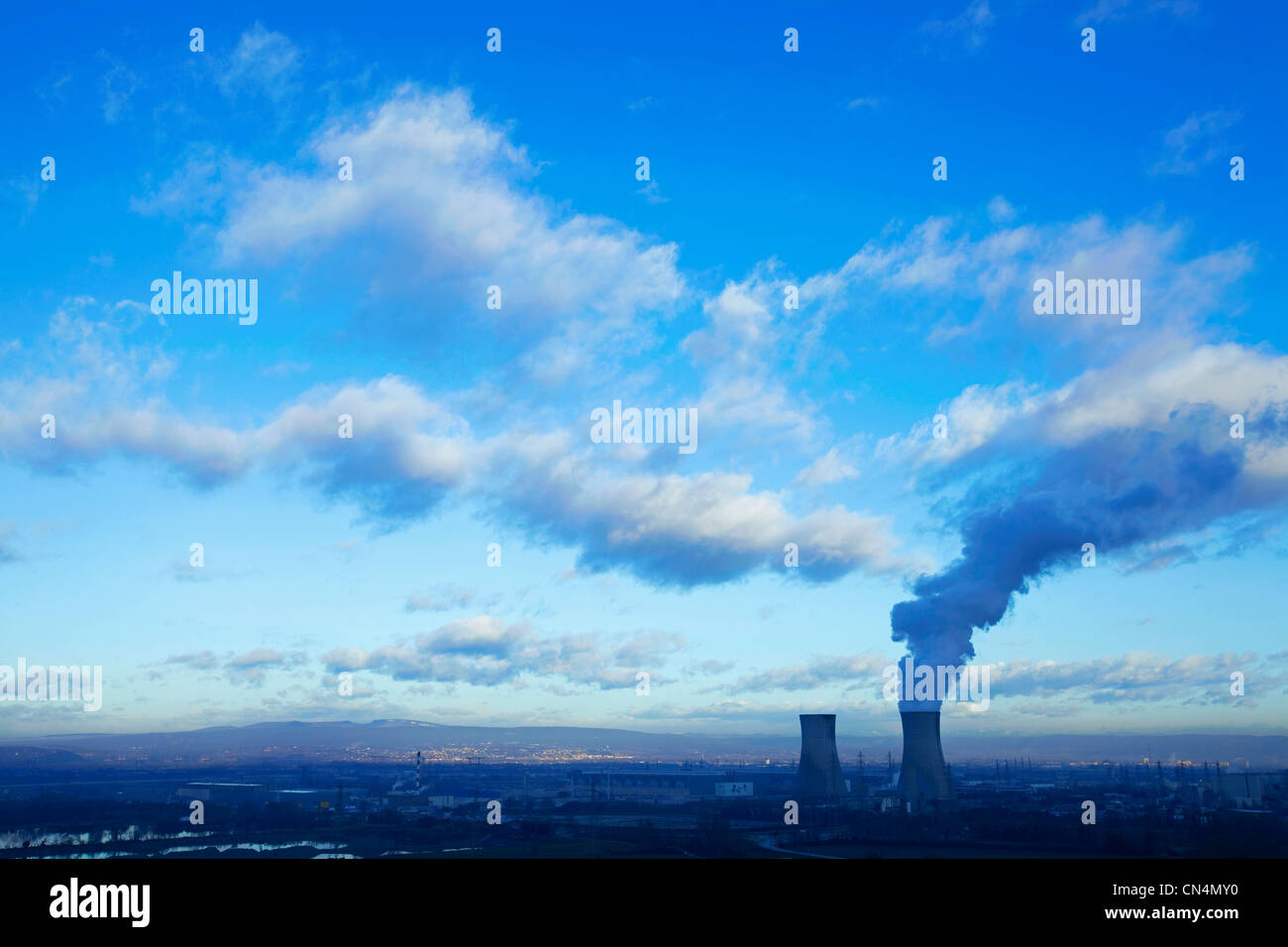 France, Vaucluse, Bollene, Tricastin industrial and nuclear site Stock Photo