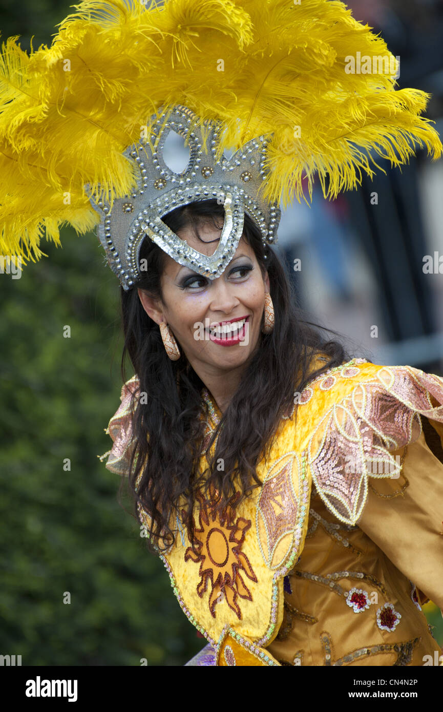 France, Alpes Maritimes, Nice Carnival 2011, floral floats parade