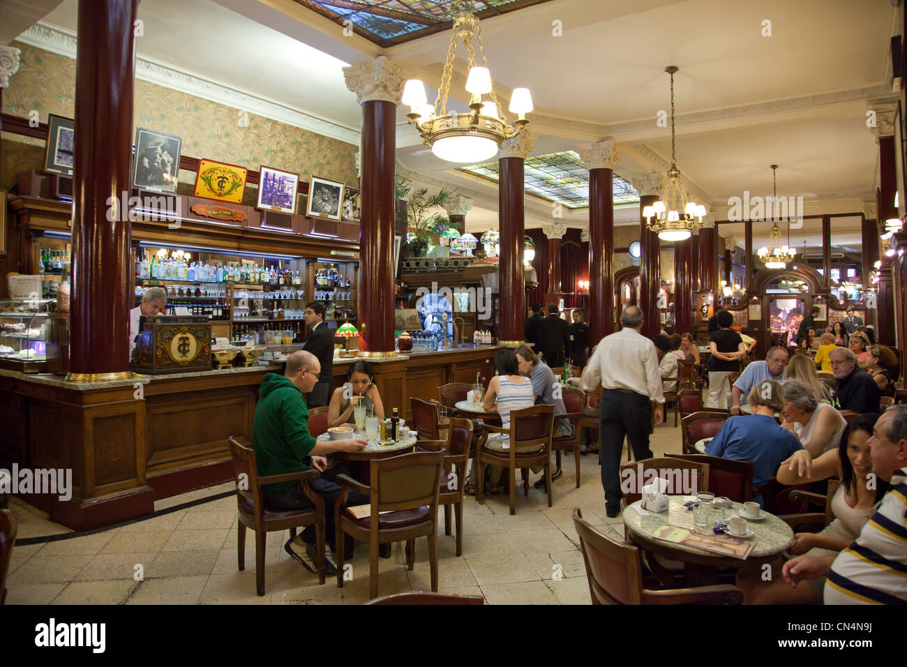Argentina, Buenos Aires, Cafe Tortoni Stock Photo