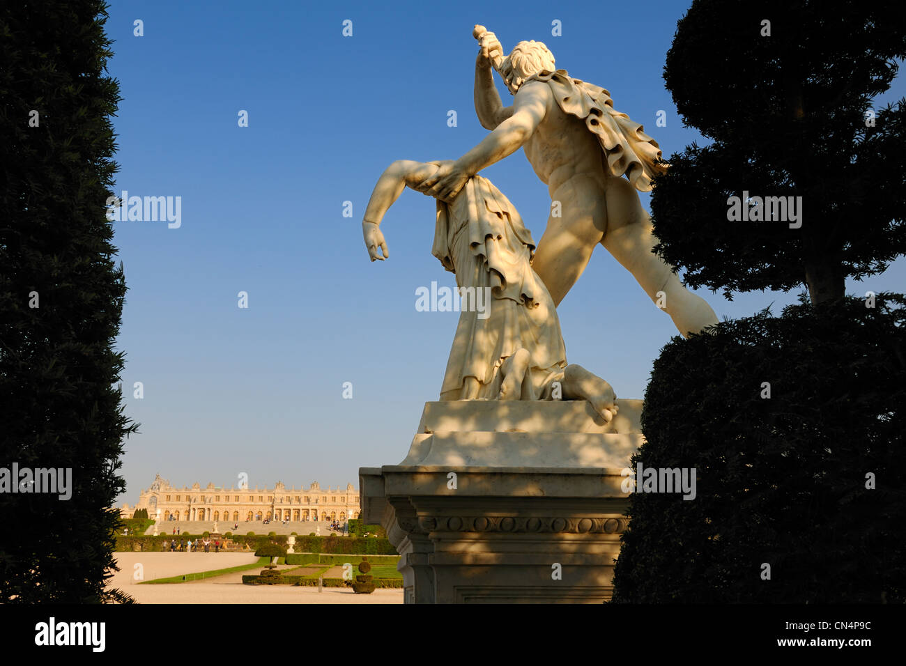 France, Yvelines, statue of the park of the Chateau de Versailles, listed as World Heritage by UNESCO Stock Photo