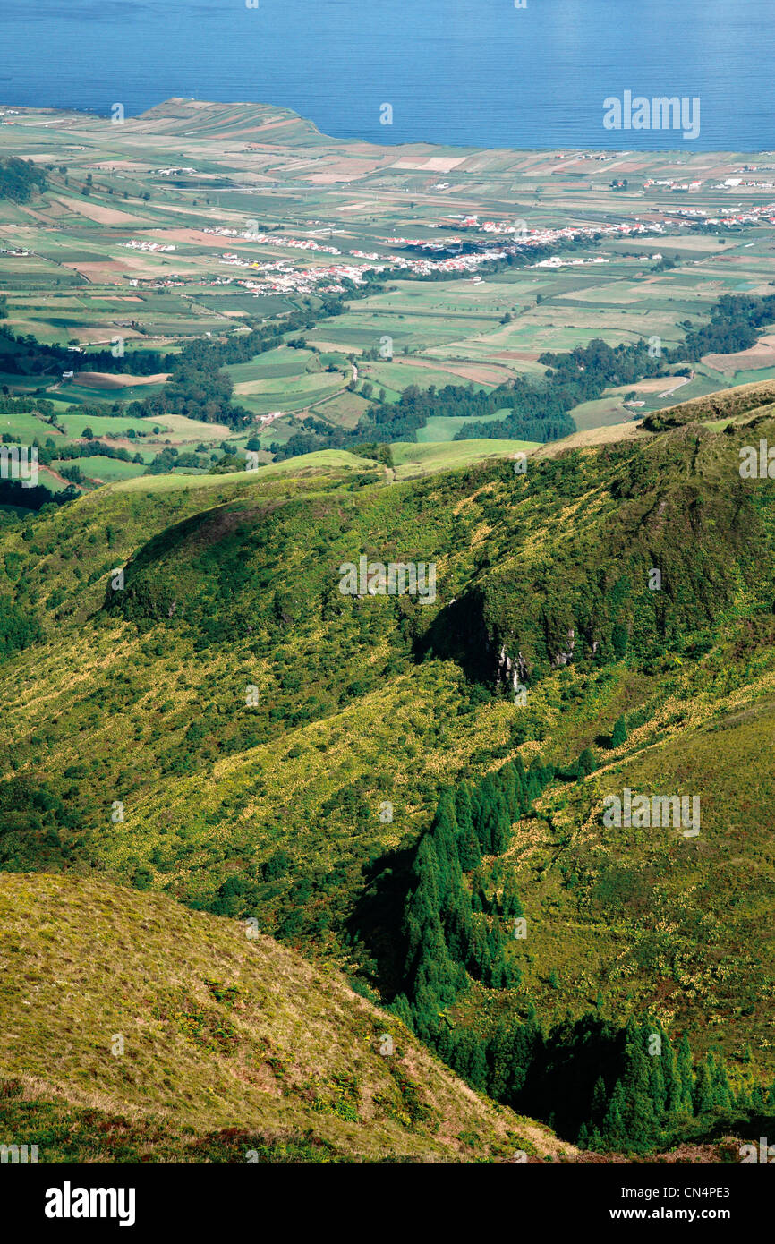 Landscape from Sao Miguel island, Azores, Portugal. Stock Photo