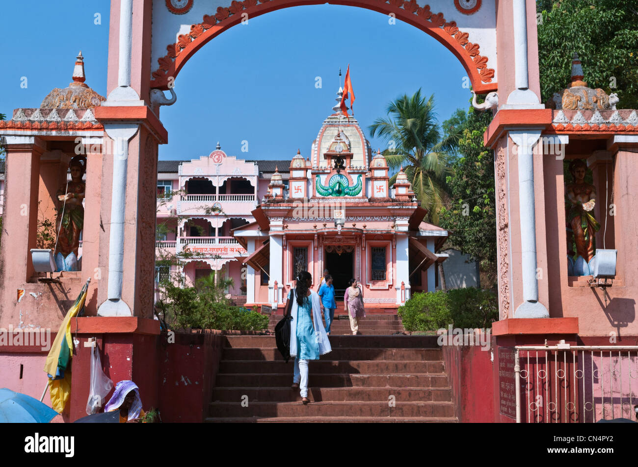 Ganesha hindu temple Ponda Goa India Stock Photo