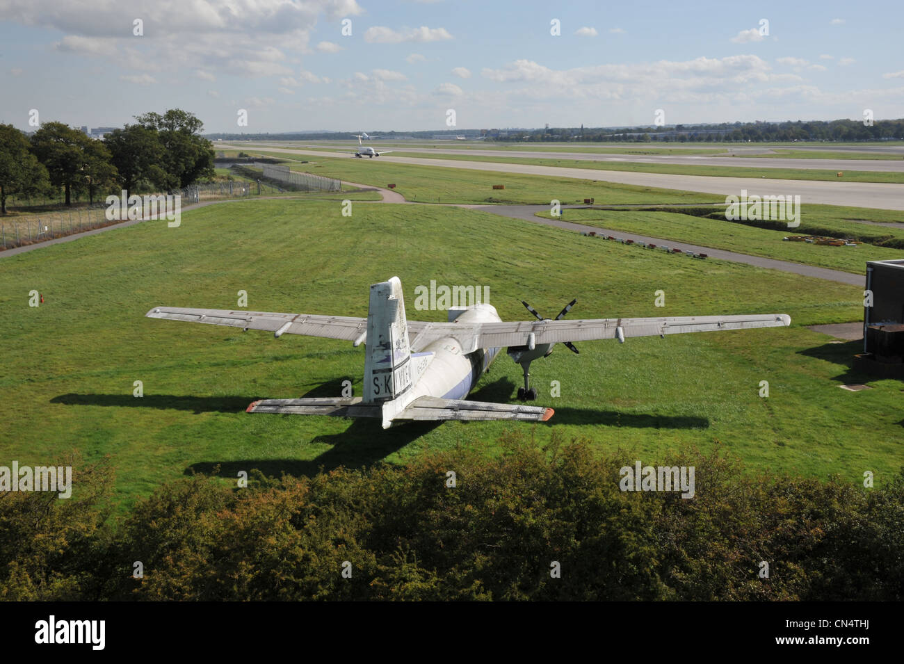 Gatwick Airport Runway Stock Photo Alamy