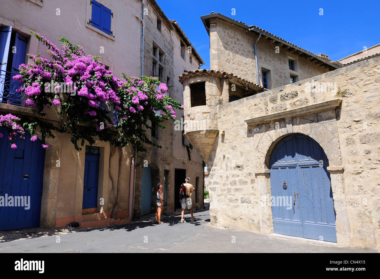 France, Herault, Pezenas, watchtower of a mansion Stock Photo