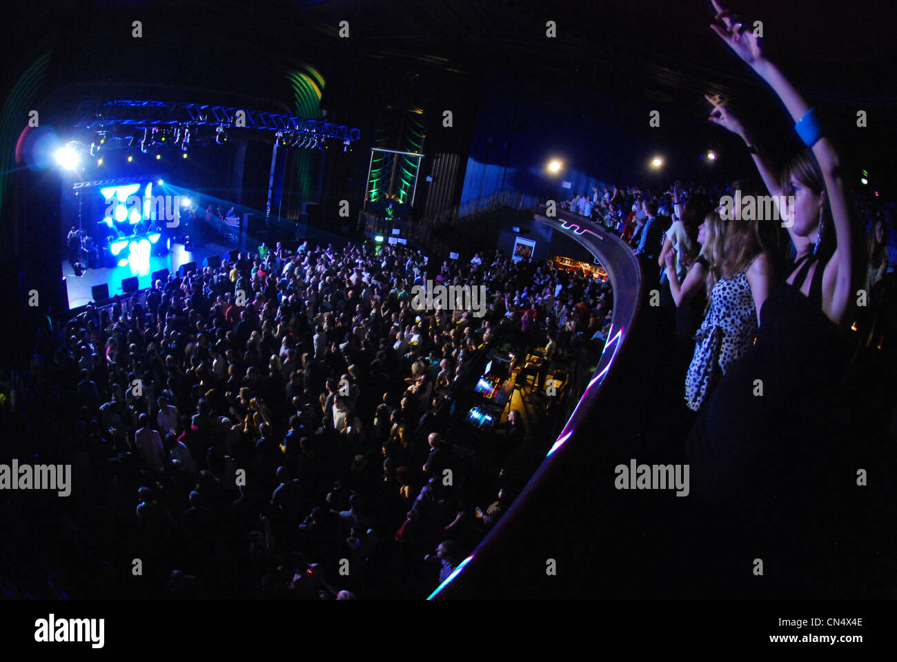 Crowds at a concert, UK Stock Photo - Alamy
