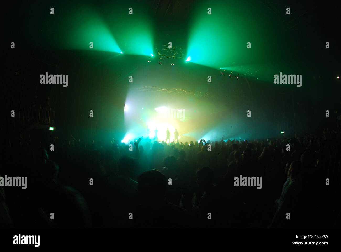 Crowds at a concert, UK Stock Photo - Alamy