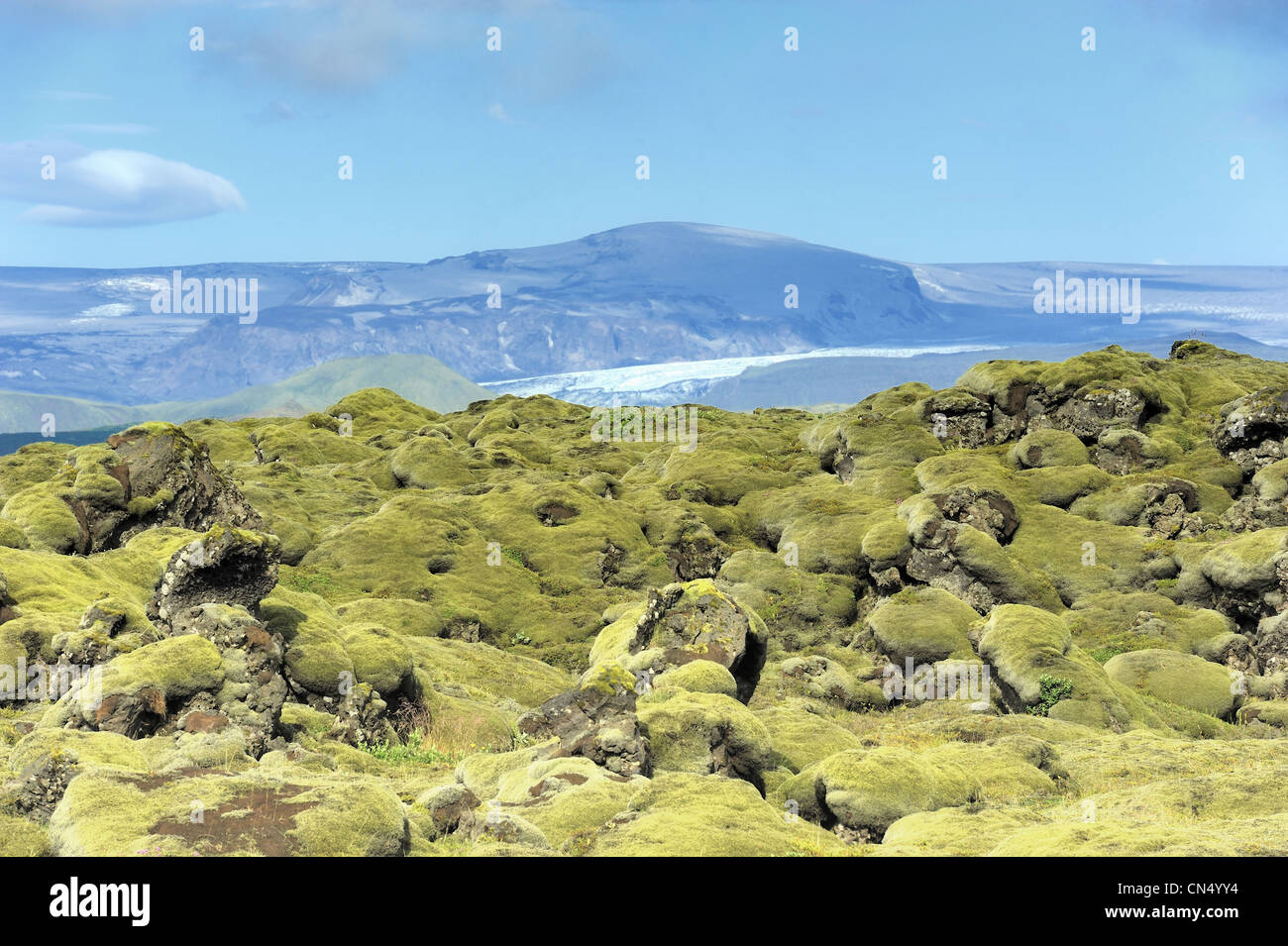 lava field at Eldhraun, Iceland Stock Photo