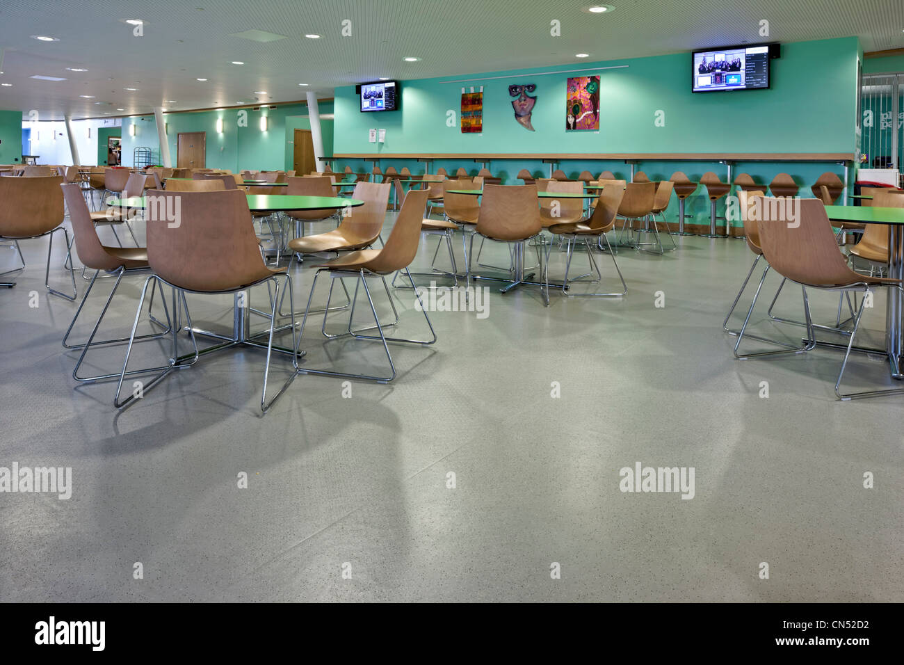 Restaurant at Suffolk One Sixth Form College in Ipswich Stock Photo