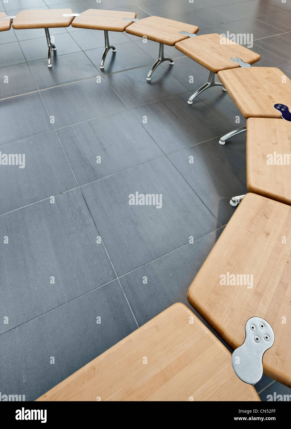 Flooring at Suffolk One Sixth Form College in Ipswich Stock Photo