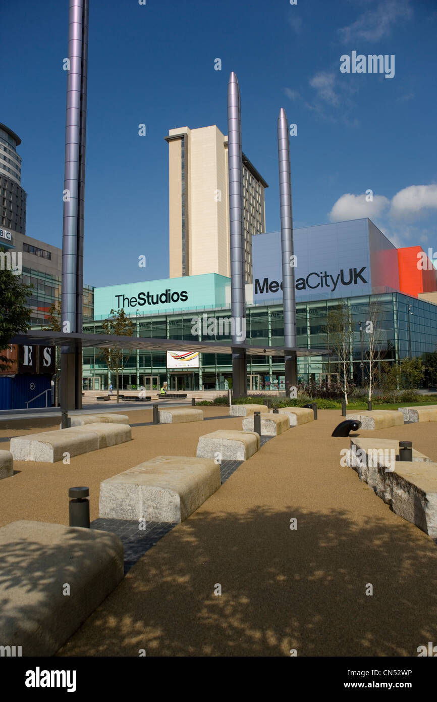 The BBC TV Centre at Media City UK Salford, Manchester Stock Photo