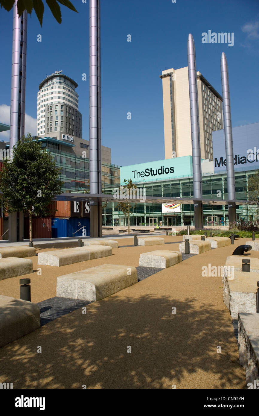 The BBC TV Centre at Media City UK Salford, Manchester Stock Photo