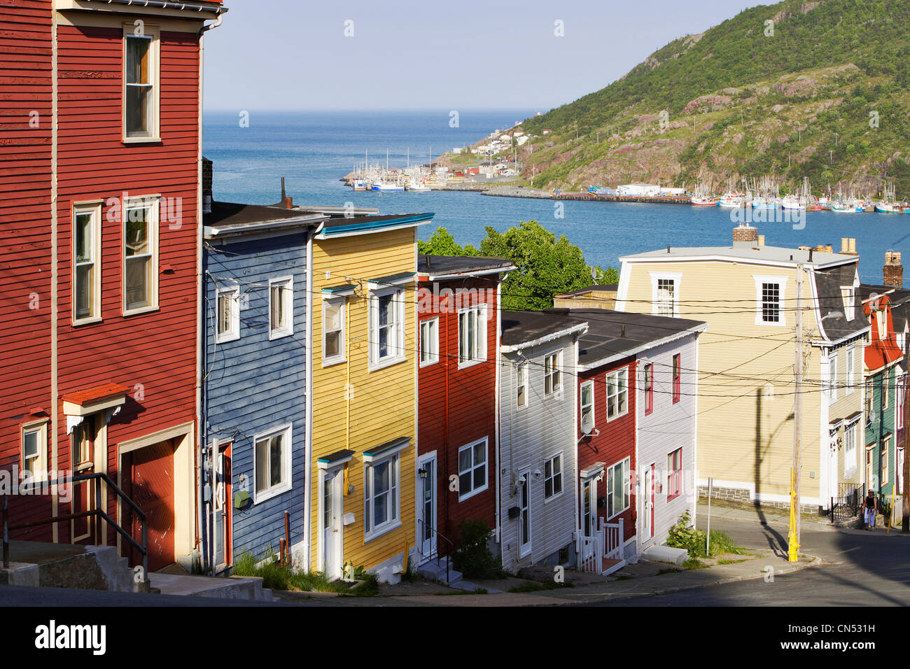 Colourful Houses on Victoria Street, Avalon Peninsula, St. John's