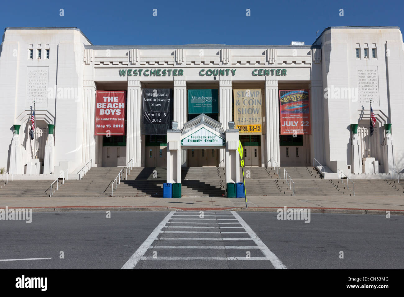 The Westchester County Center in White Plains, New York. Stock Photo