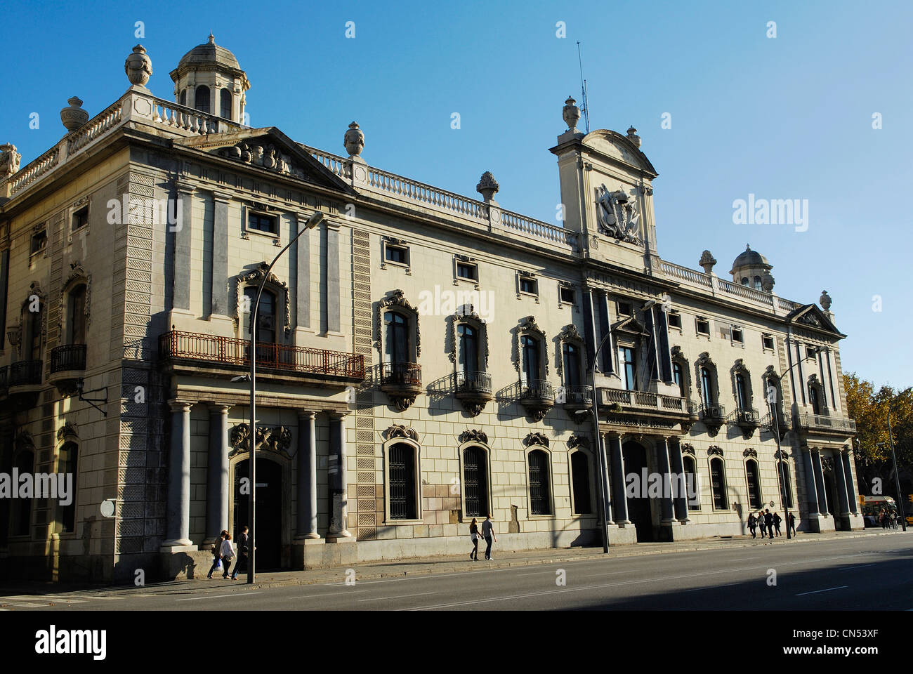 Spain, Catalonia, Barcelona, building of Government Delegation, Avenida Marques de l'Argentera 2-4 Stock Photo