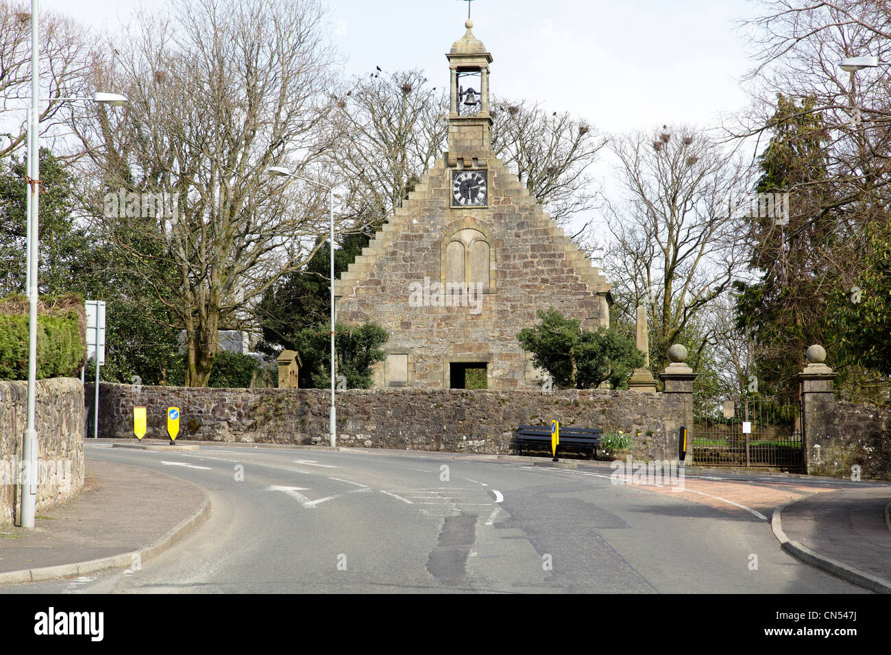 Gable remains of the church known as Old Simon on Johnshill in the